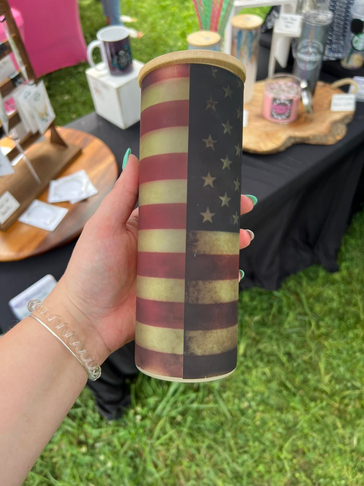 Don't Tread on Me 25 oz Glass Tumbler