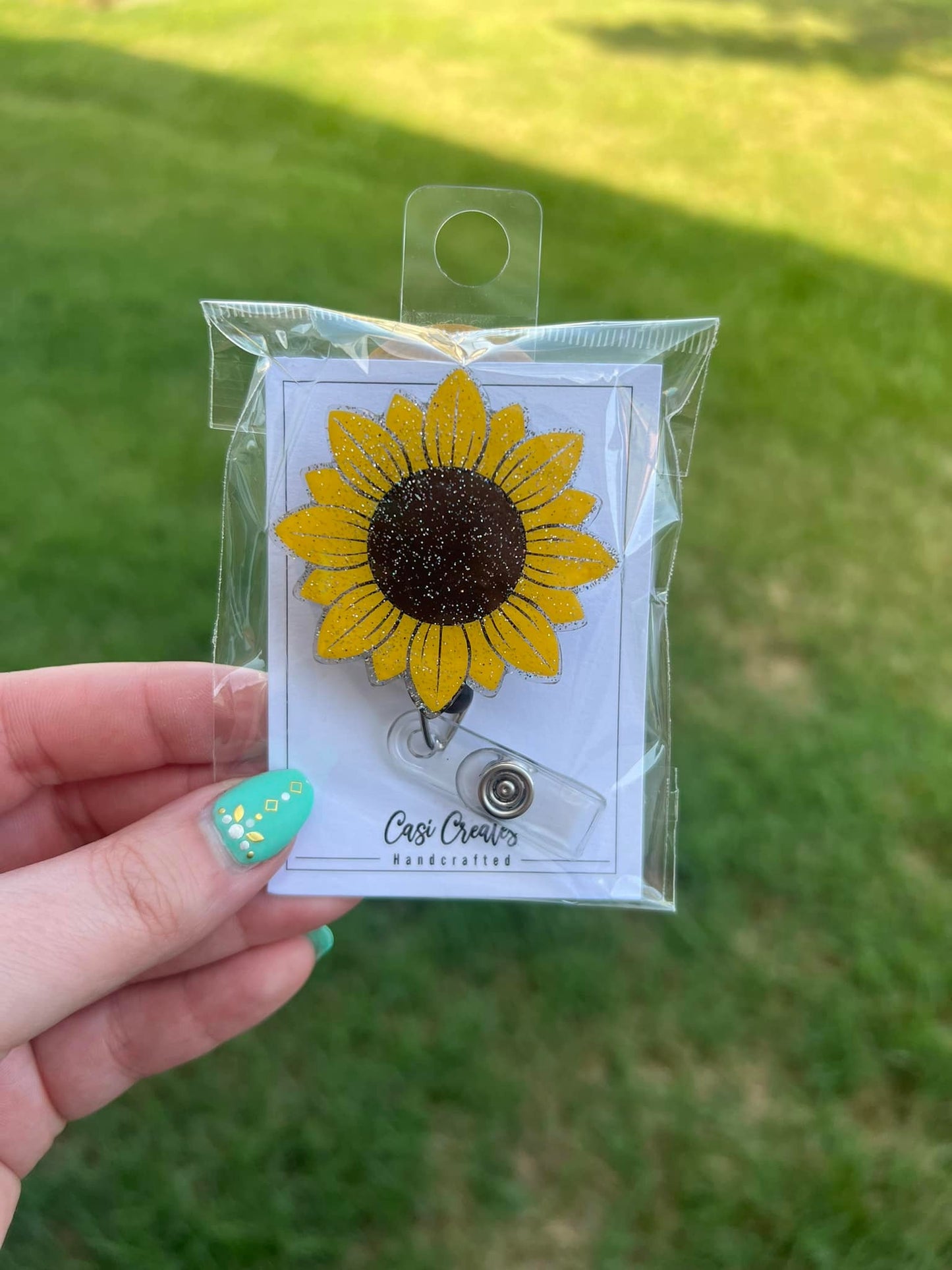 Sunflower Badge Reel