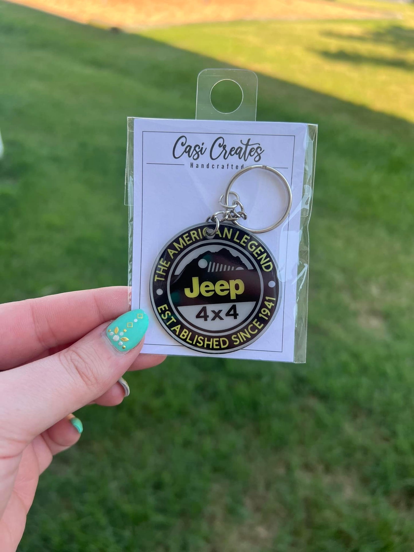 Jeep Badge Keychain
