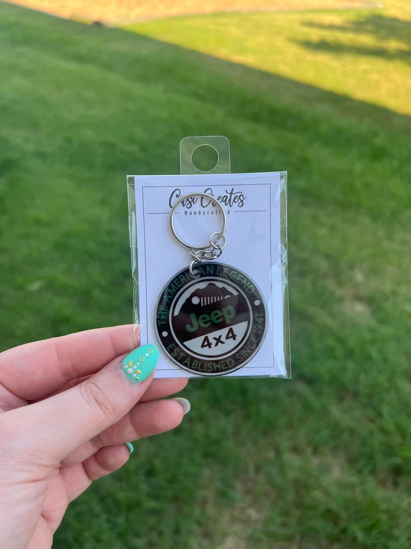 Jeep Badge Keychain