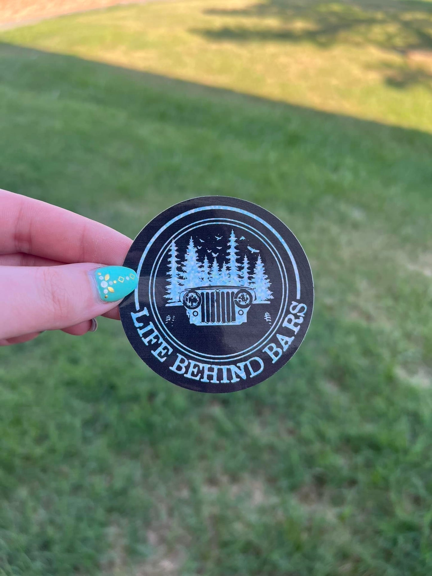 Life Behind Bars (i) Water Resistant Sticker