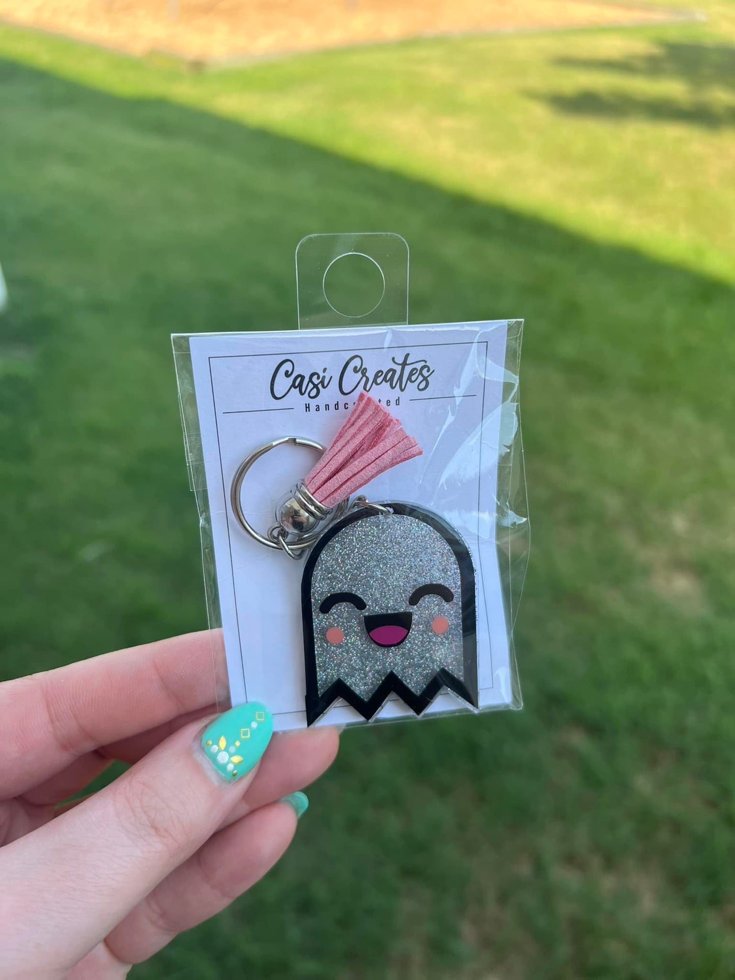 Happy Ghost Keychain