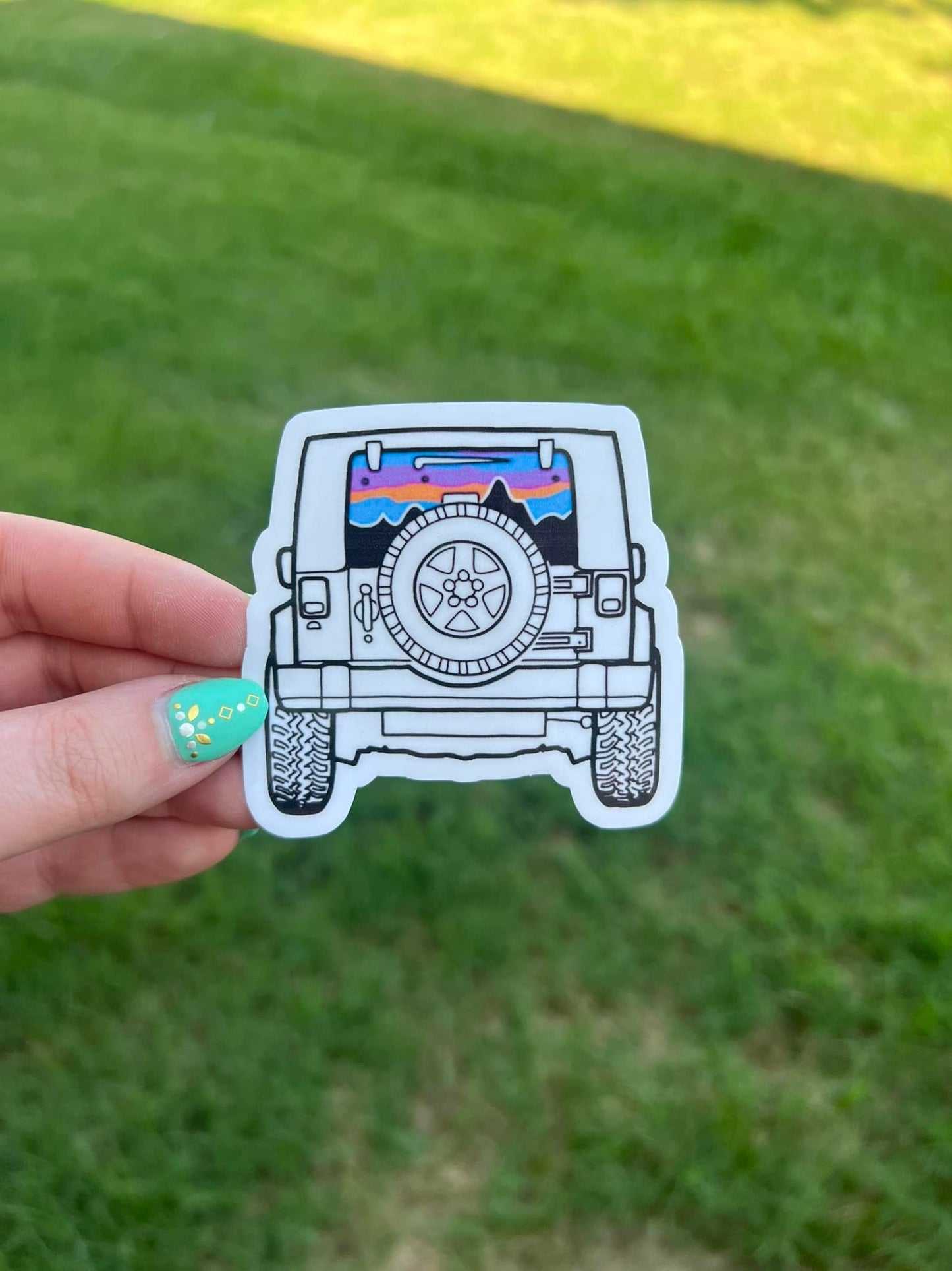 Jeep Water Resistant Sticker