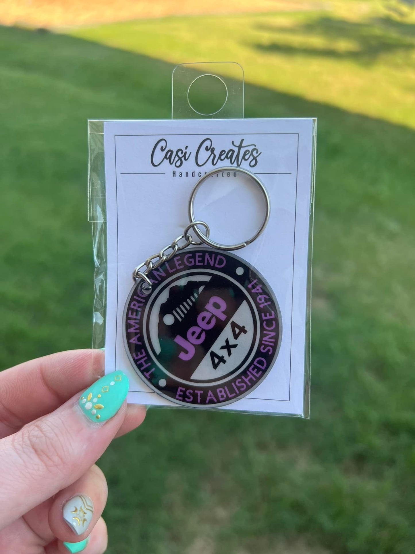 Jeep Badge Keychain