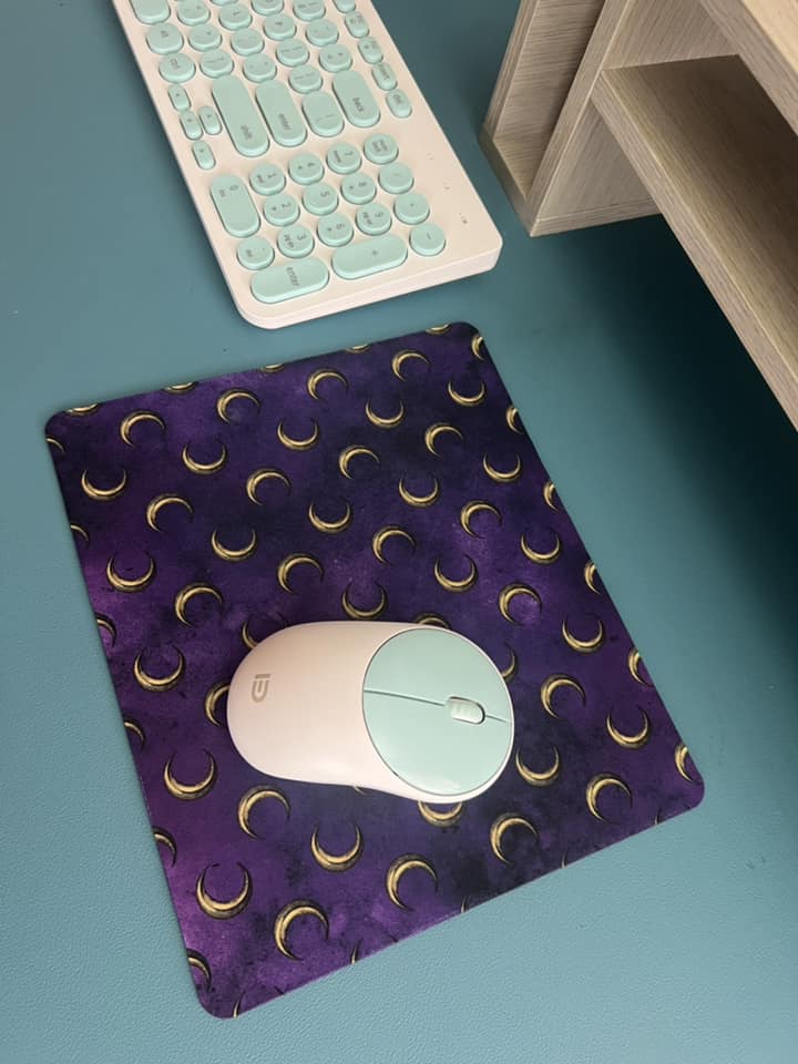 Purple Moon Mouse Pad