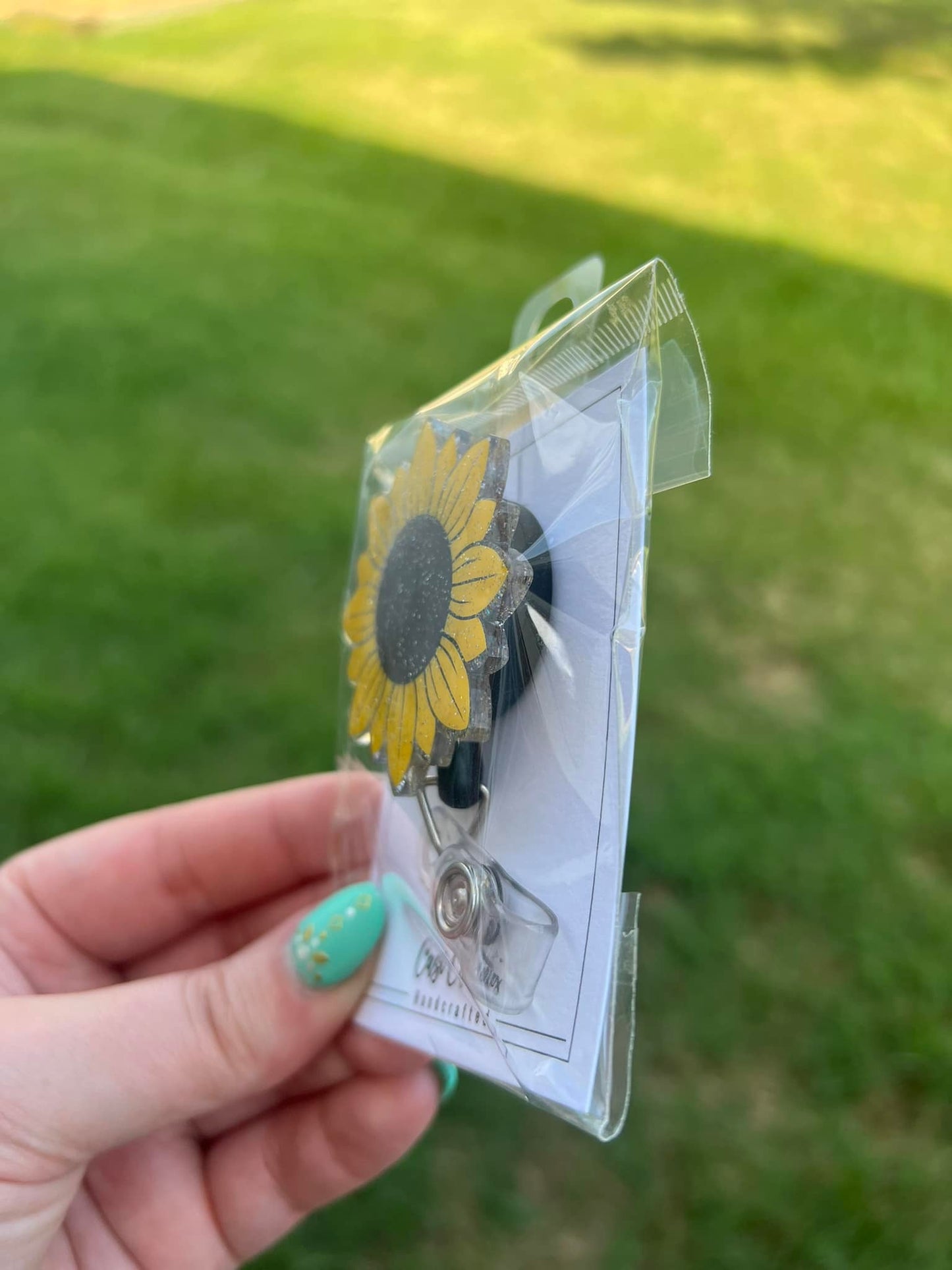 Sunflower Badge Reel