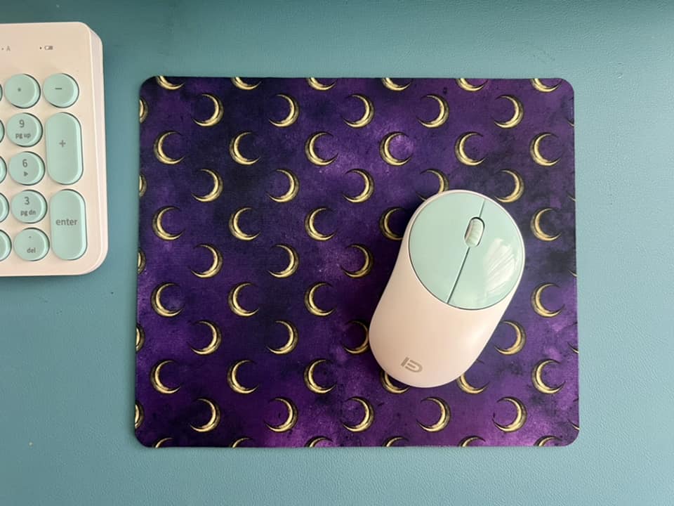 Purple Moon Mouse Pad