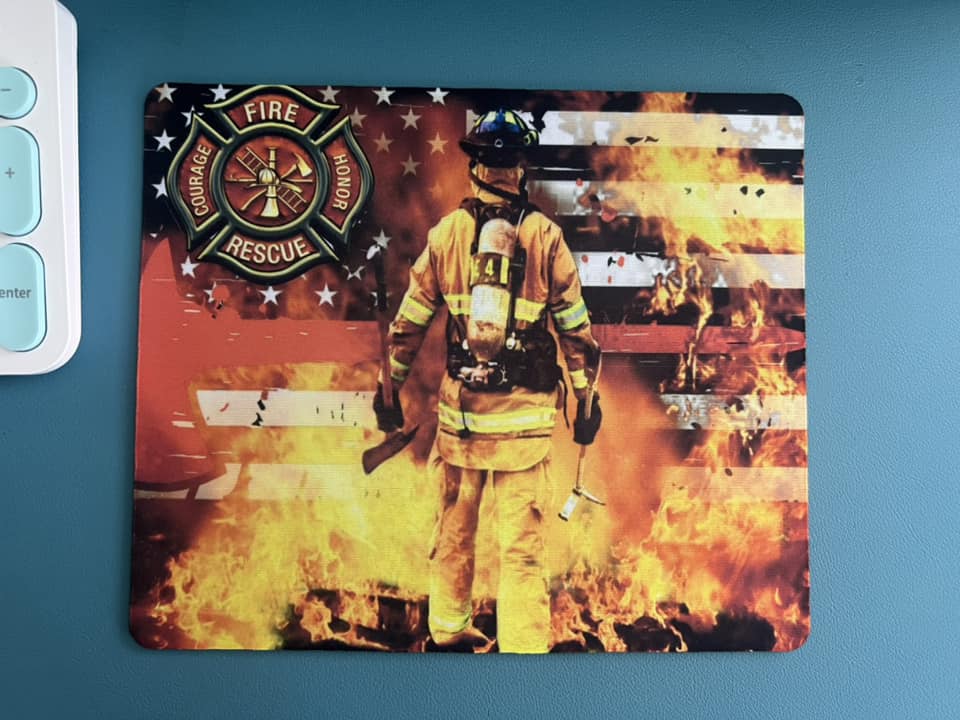 Firefighter v 2 Mouse Pad