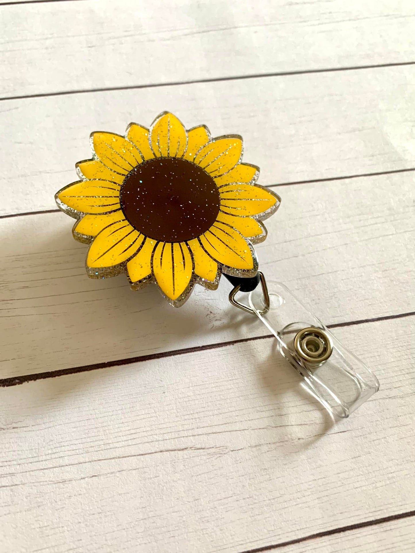 Sunflower Badge Reel