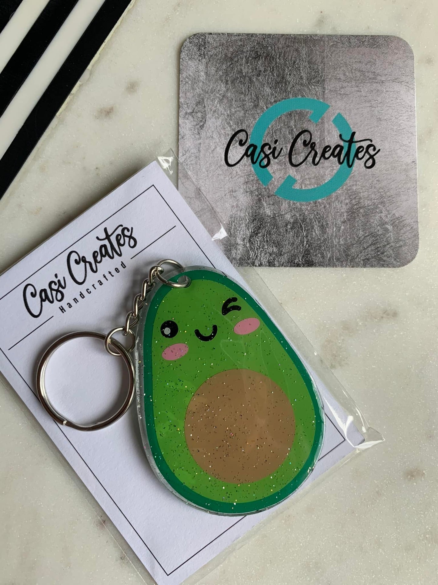 Avocado Keychain