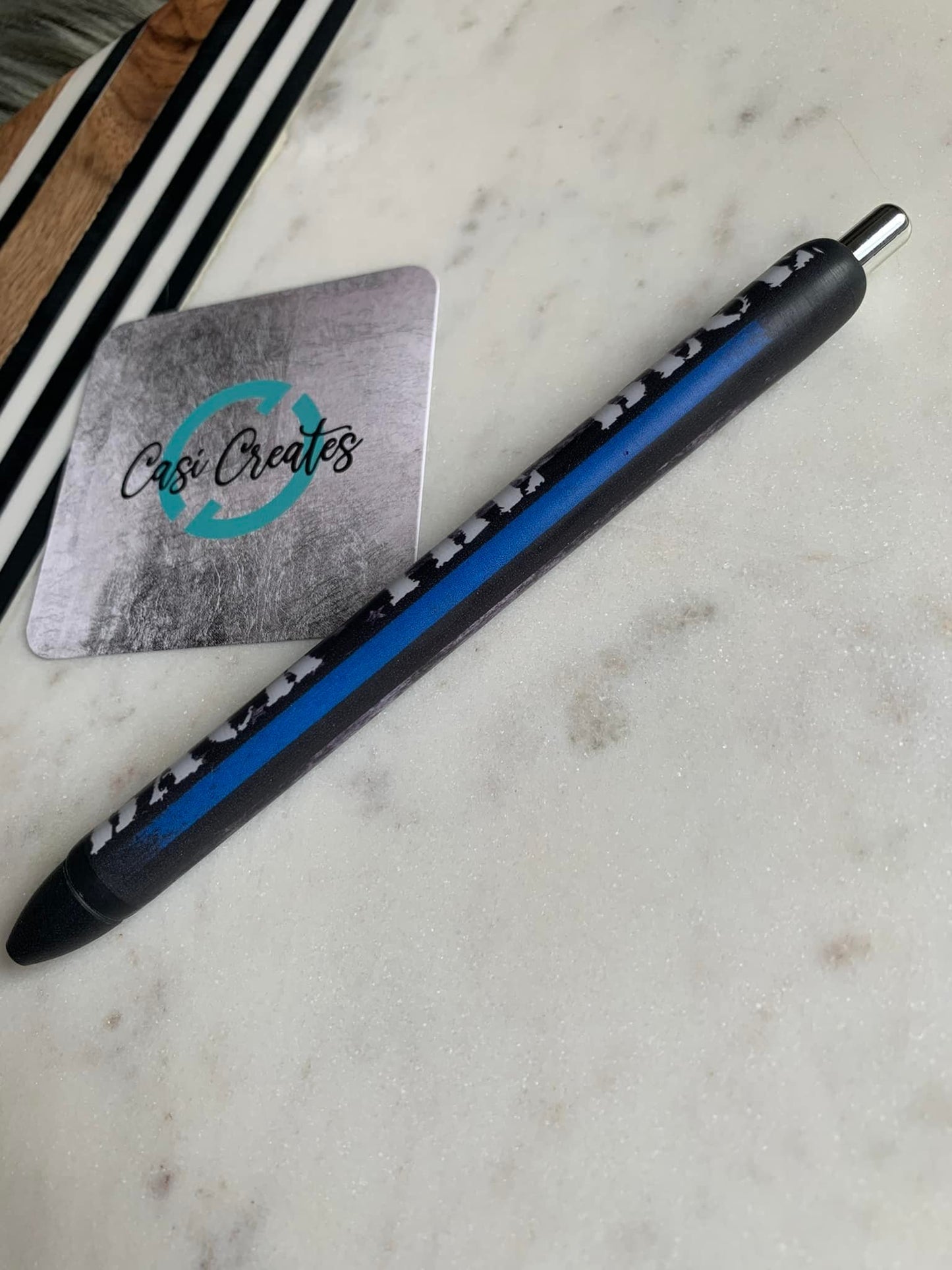 Back the Blue Script - Ink Joy Pen