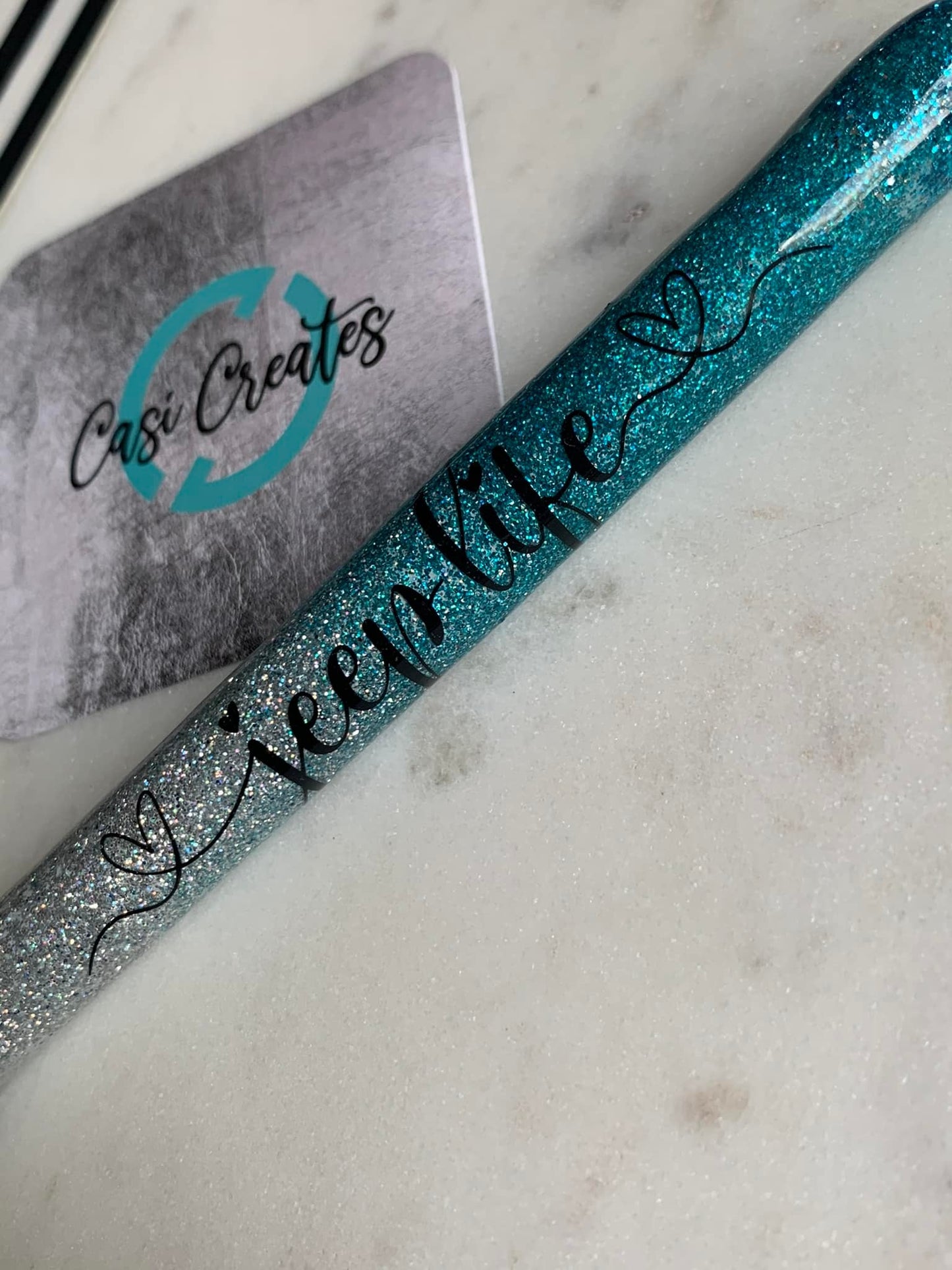 Teal and Silver Jeep Life - Ink Joy Pen