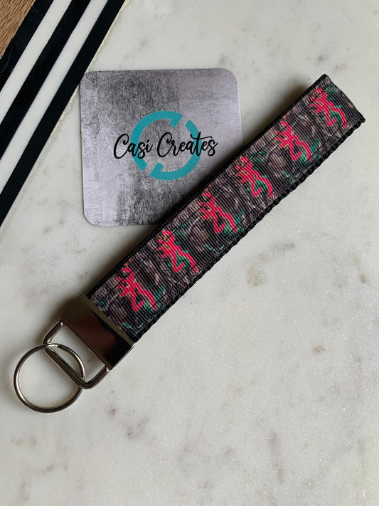 Pink Browning - Key Strap