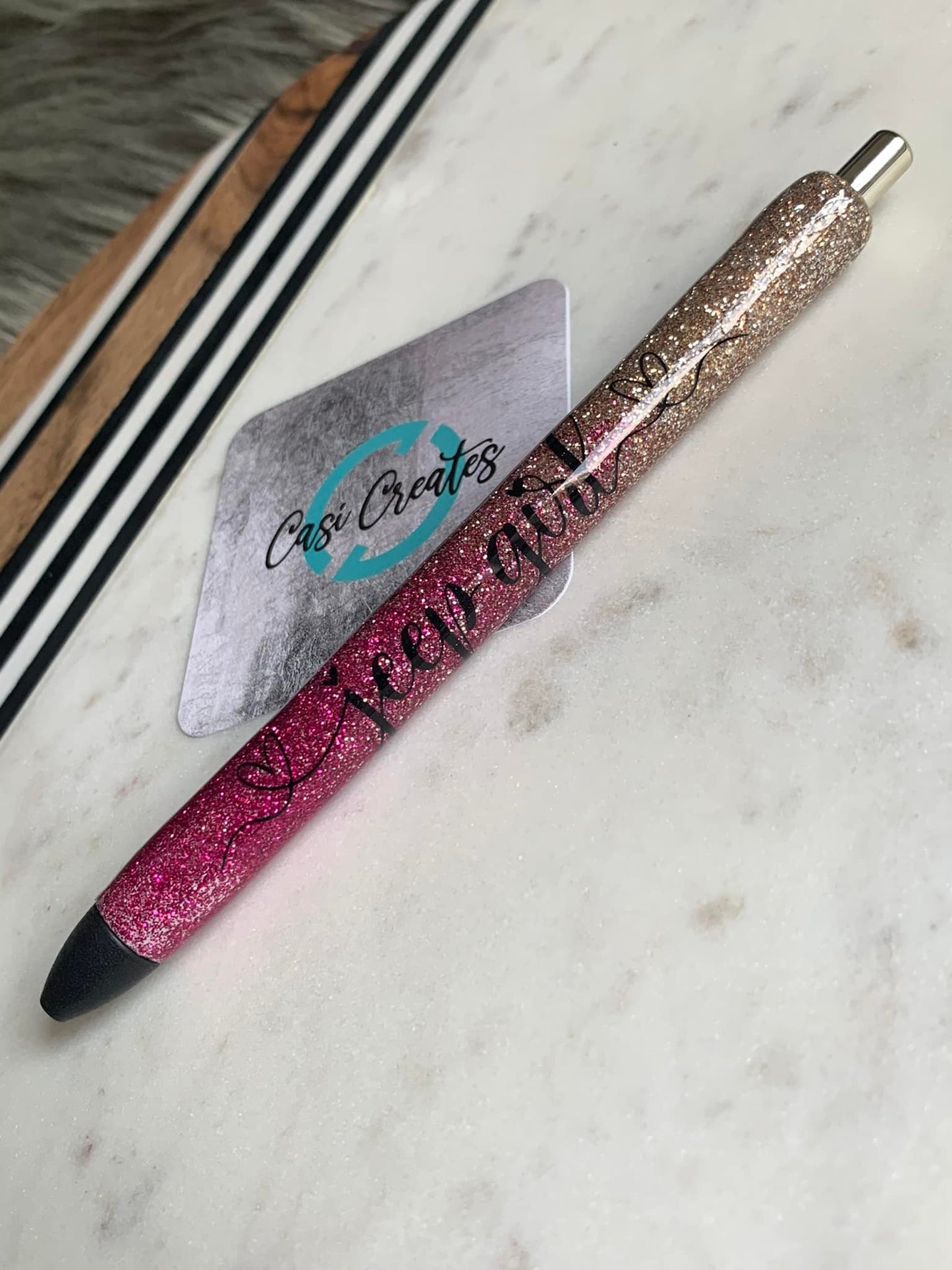 Pink/Gold Jeep Girl - Ink Joy Pen