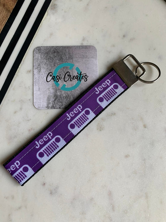 Purple Jeep - Key Strap