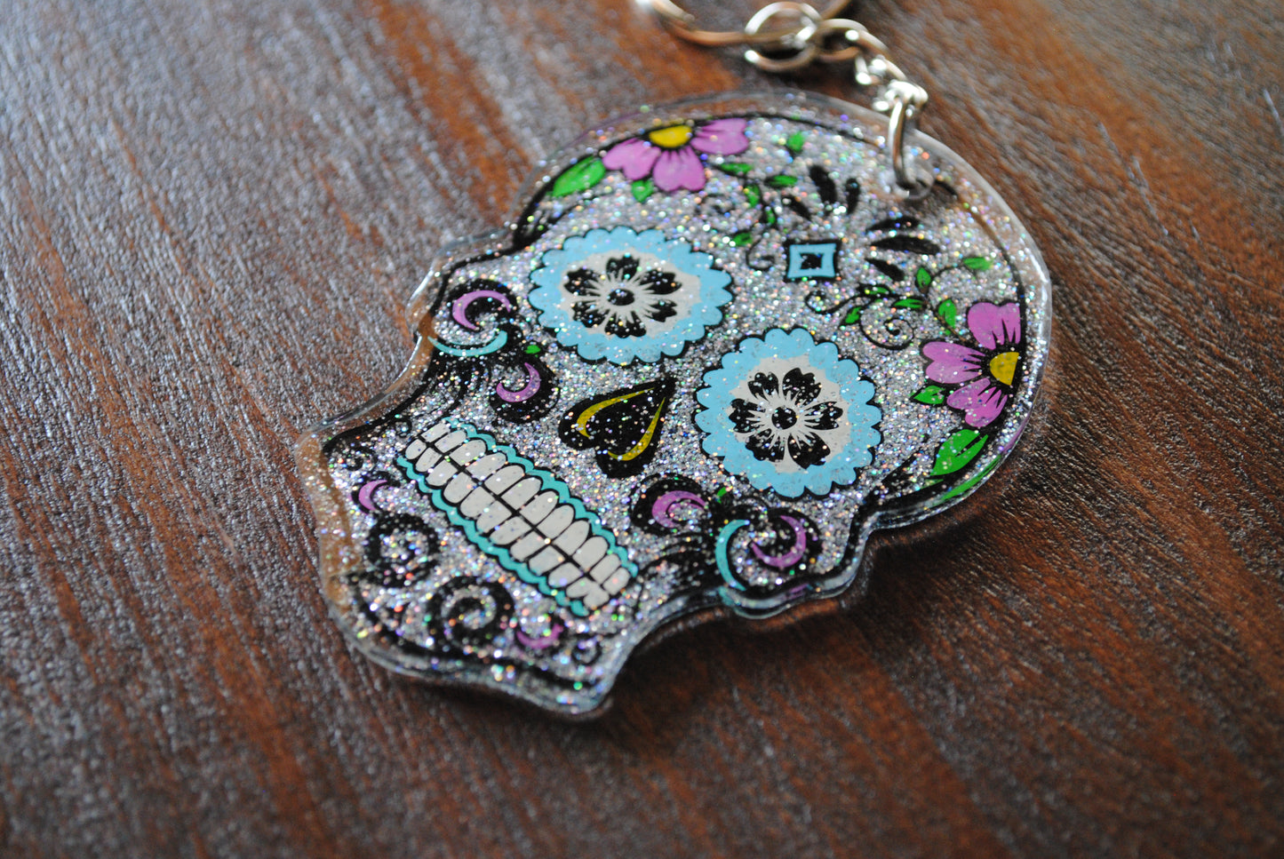 Sugar Skull Keychain