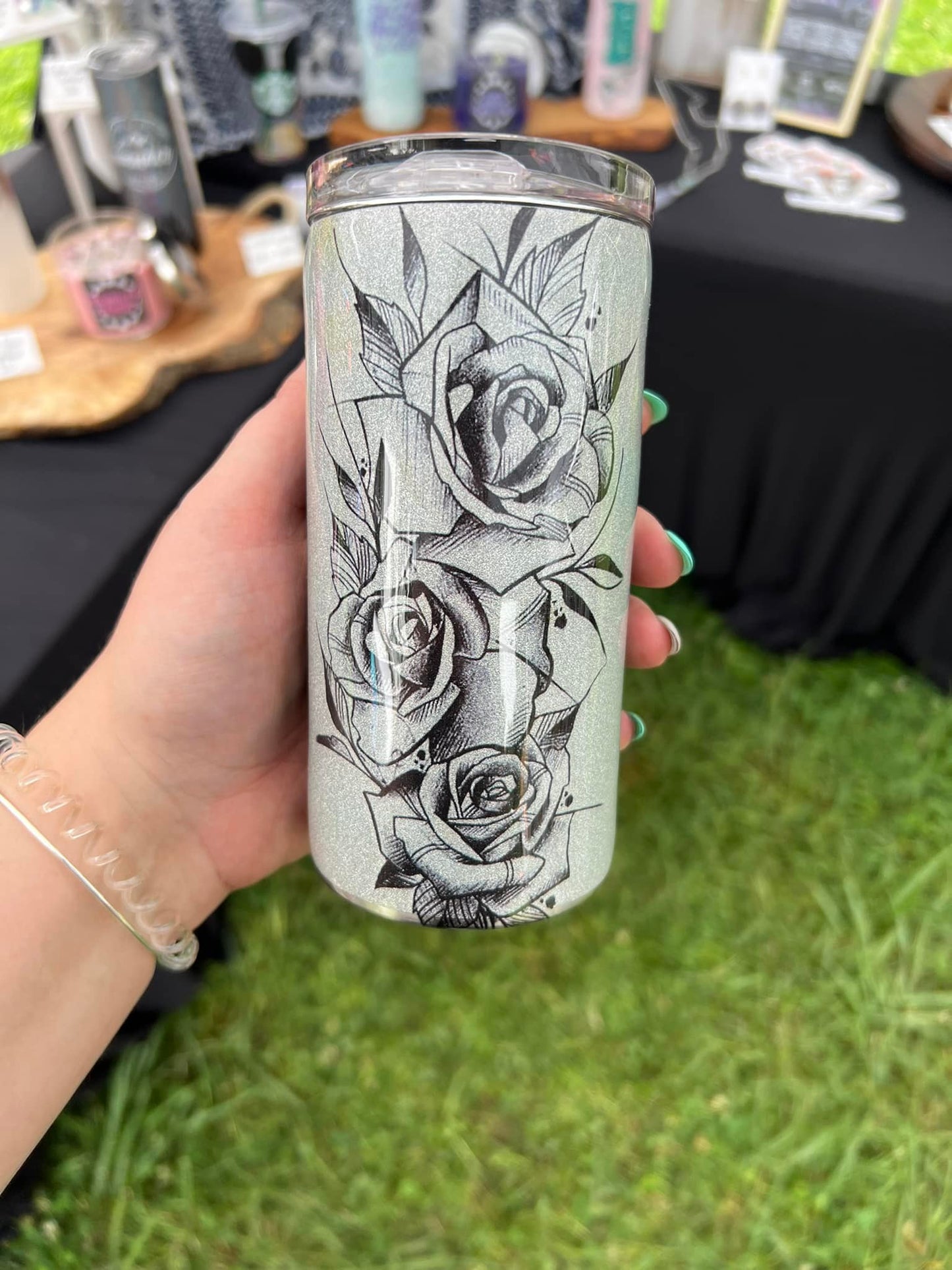 Floral 12 oz Slim Duozie