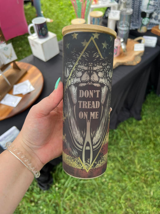 Don't Tread on Me 25 oz Glass Tumbler