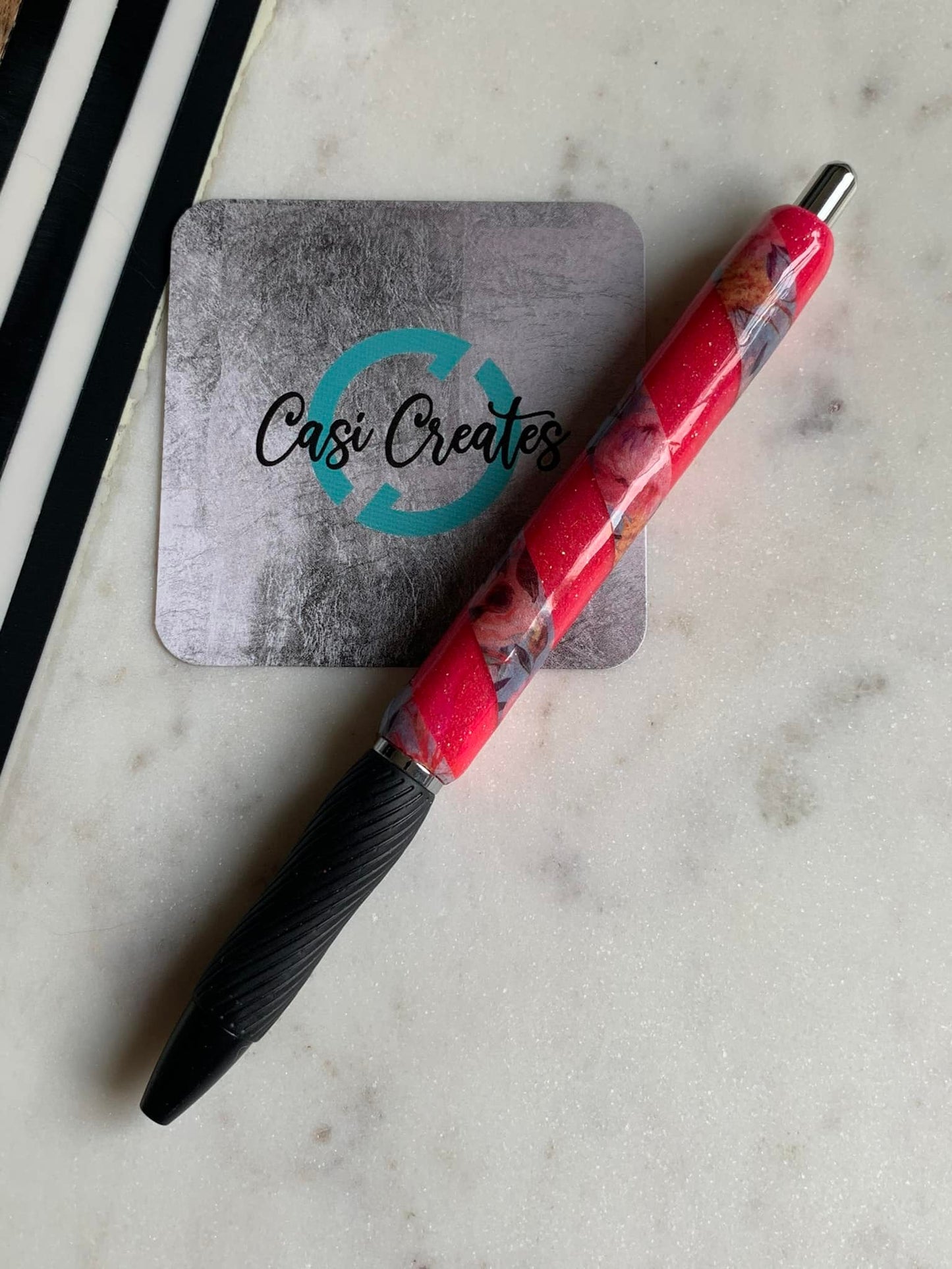 Hot Pink Spiral - S Gel Pen