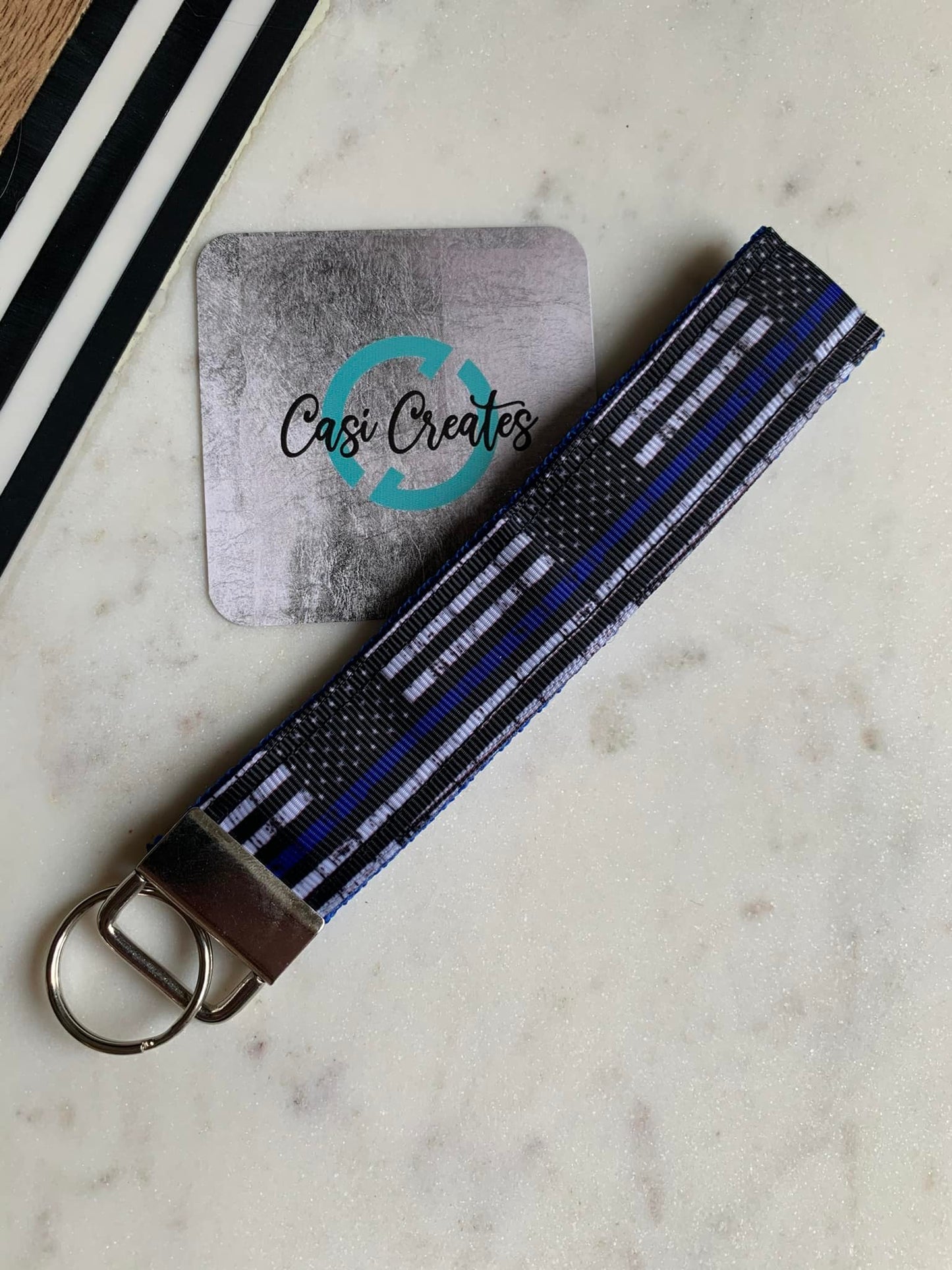 Blue Line - Key Strap