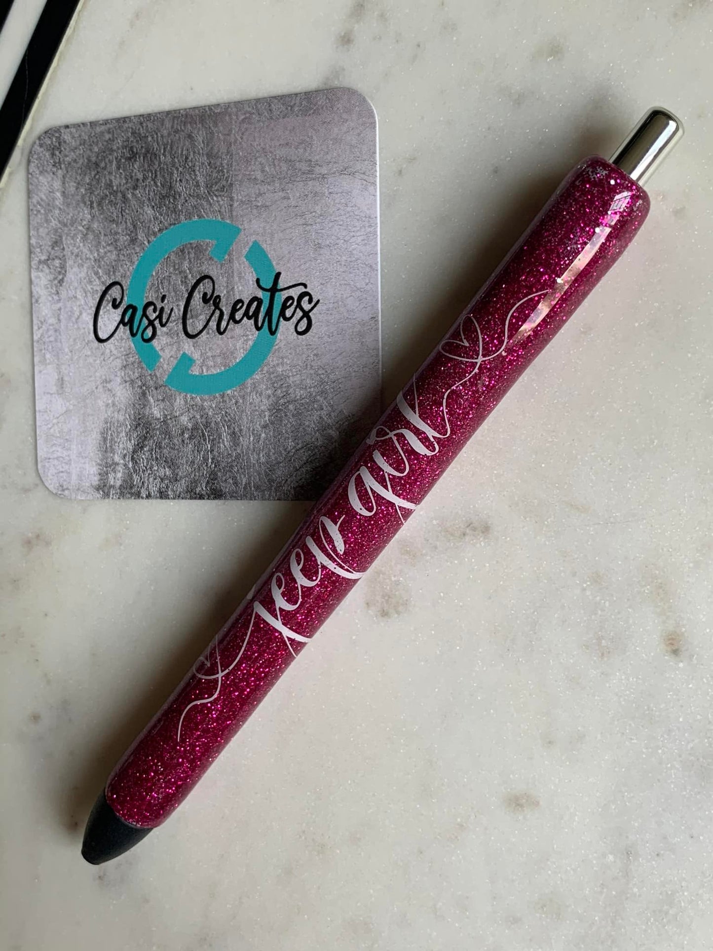 Pink Jeep Girl - Ink Joy Pen