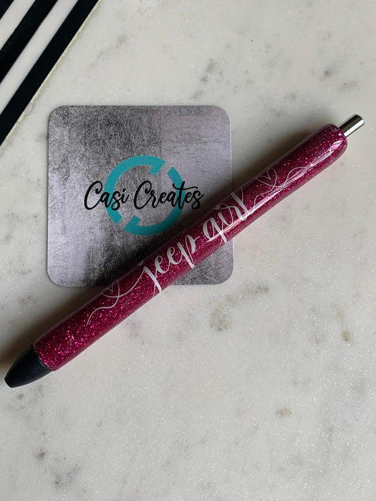 Pink Jeep Girl - Ink Joy Pen