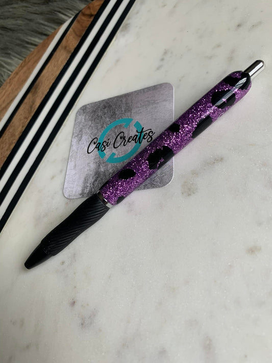 Purple Leopard Print - S Gel Pen