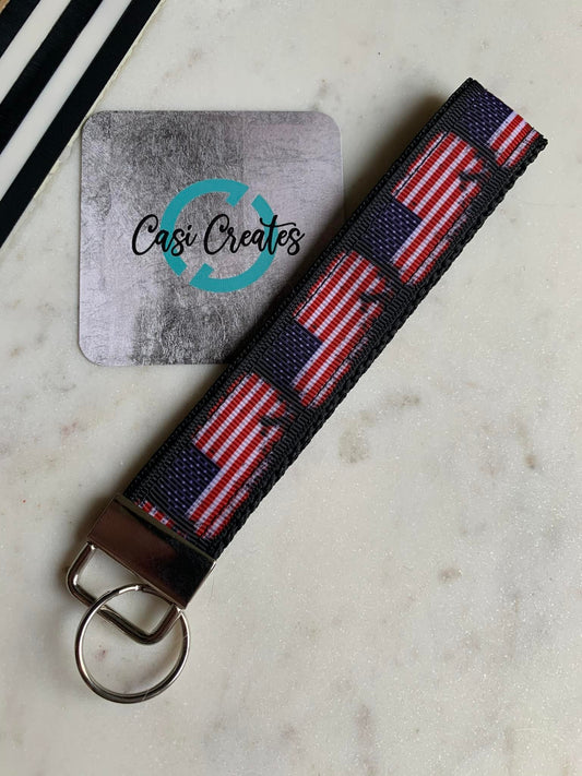 American Flag - Key Strap