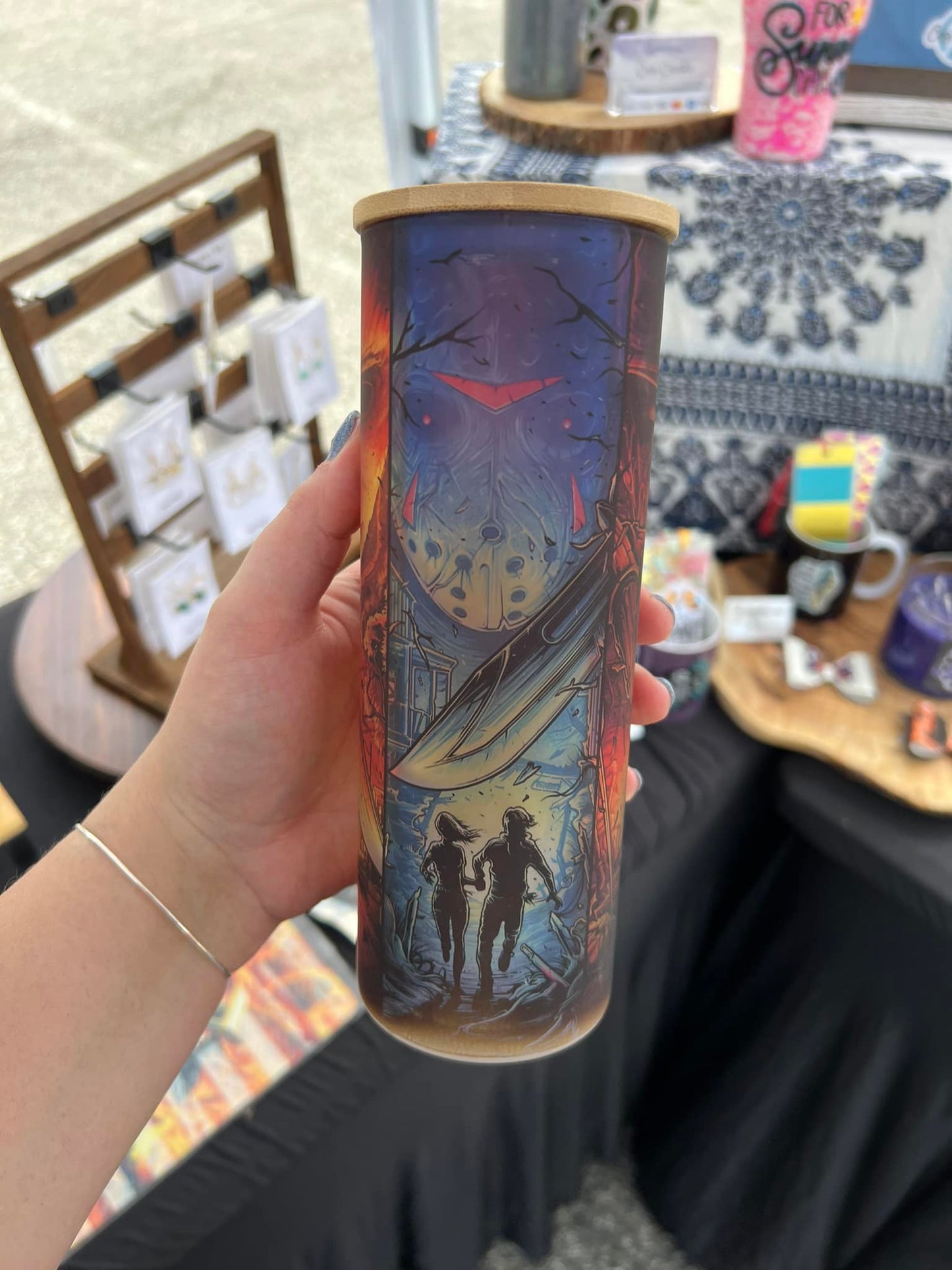 Horror Movie 25 oz Glass Tumbler