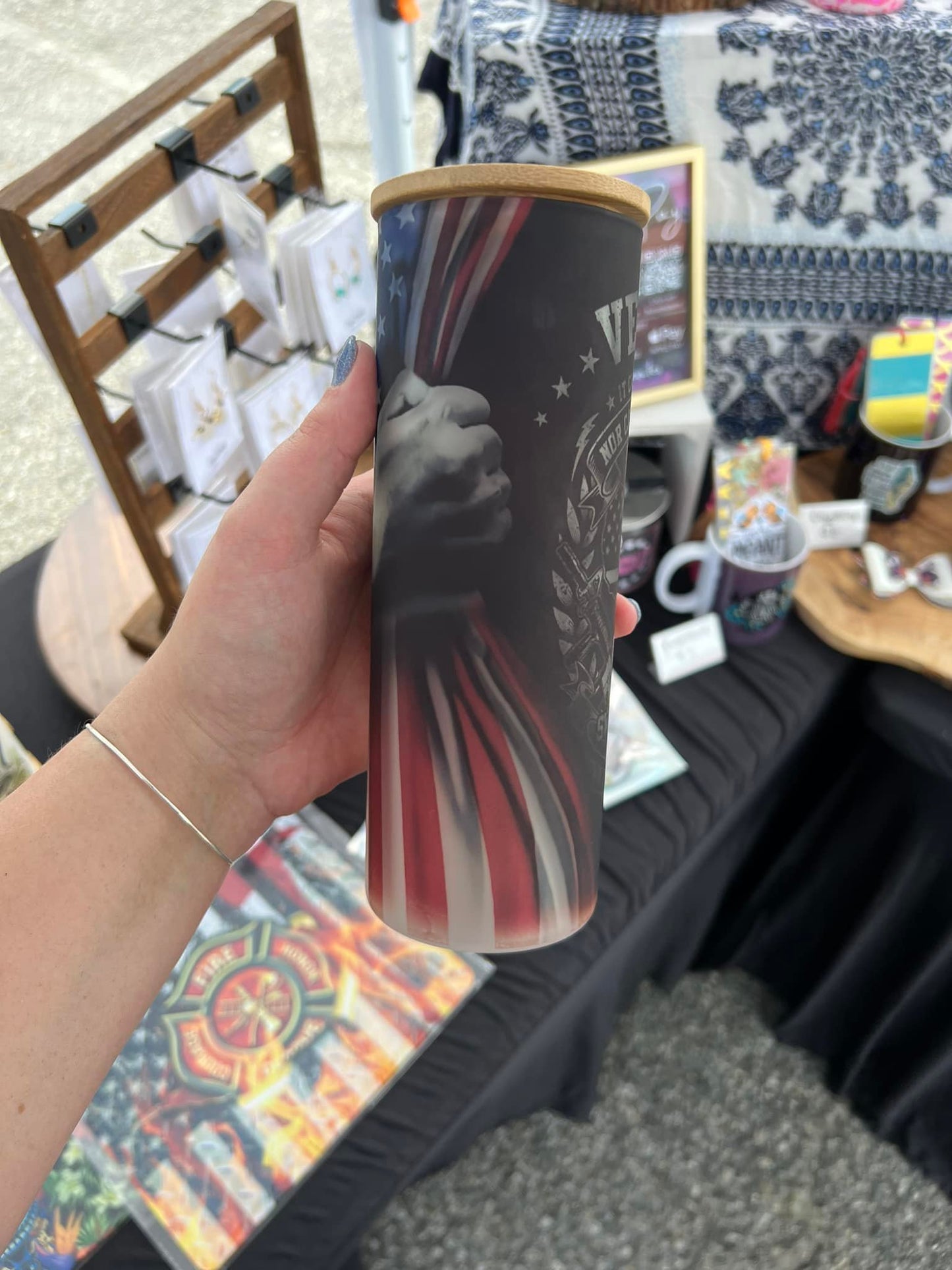 Veteran 25 oz Glass Tumbler